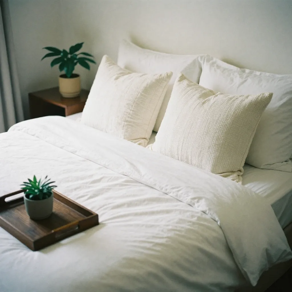 Guest room with king bed and crisp linens